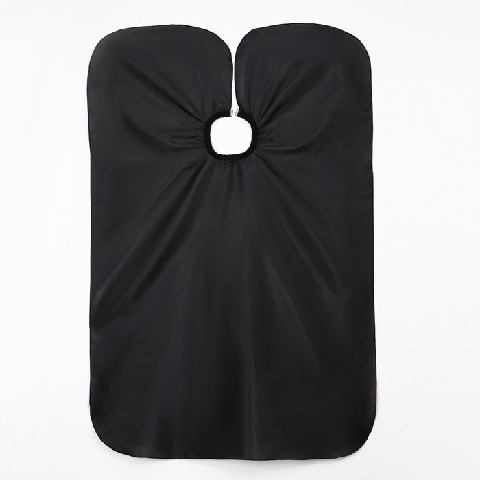 Пеньюар парикмахерский, с крючком, цвет чёрный Пеньюар парикмахерский, с крючком, цвет чёрный