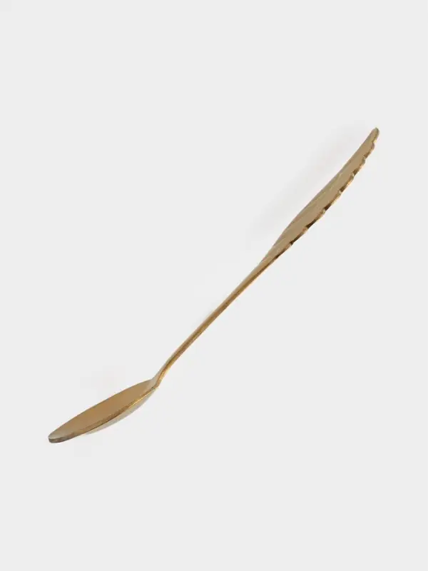 Ложка чайная Magistro Wings, длина 14 см, нержавеющая сталь, золотистая