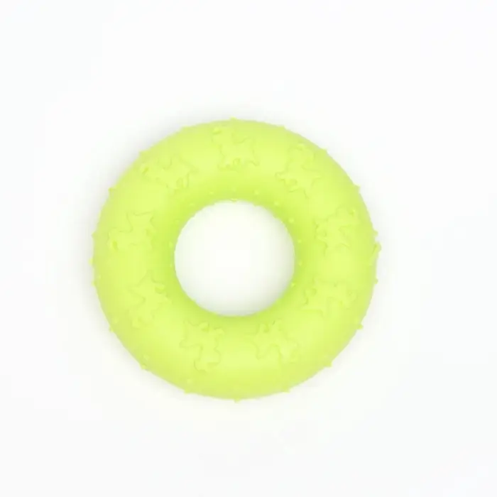 Жевательная игрушка для собак &laquo;Пончик&raquo;, 7 см, жёлтая