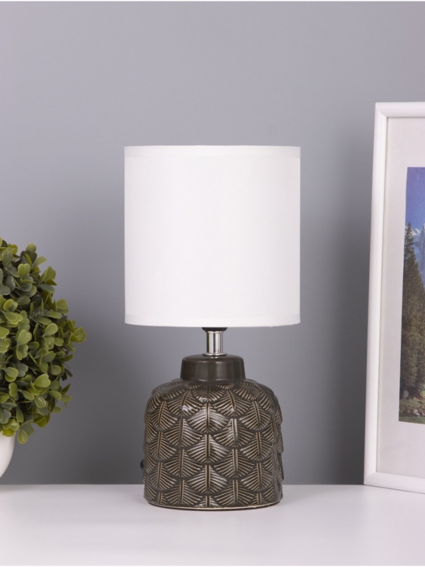 Лампа настольная Лампа настольная "Исида" 1х40Вт Е14 темно-зеленый 14х14х28см