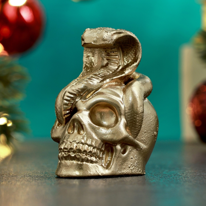 Новый год. Символ 2025. Фигура Новый год. Символ 2025. Фигура "Змея с черепом" 6см