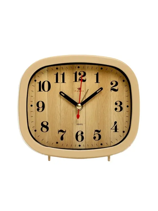 Будильник-часы настольные &laquo;Дерево&raquo;, 12.5&times;10.5 см, от батарейки АА
