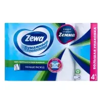 Полотенца бумажные Zewa, 2 слоя, 4 рулона