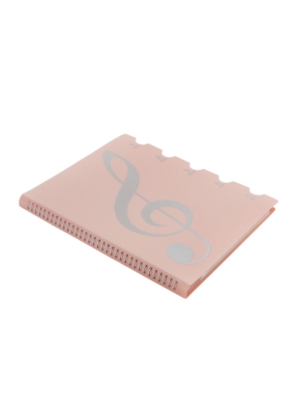 Нотная папка - 20 файлов 40 листов розовая Нотная папка - 20 файлов 40 листов розовая