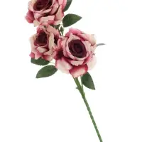 Цветы искусственные &laquo;Роза Палома&raquo;, d=8 см, h=53 см, тёмно-сиреневые