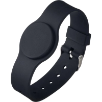 Браслет доступа (RFID-браслет) Bigtech Mifare 1К, с застежкой (черный)