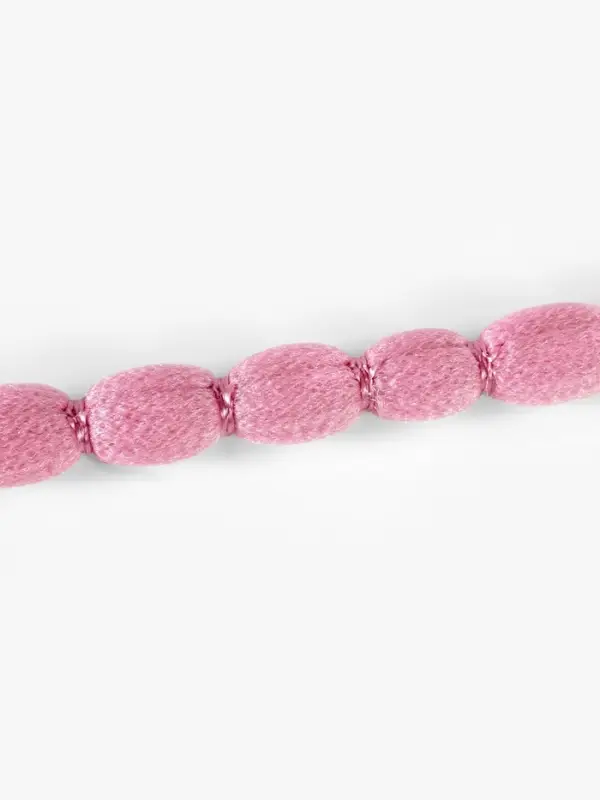Тесьма декоративная с помпонами, 10 мм, 9.1&plusmn;0.5 м, розовый