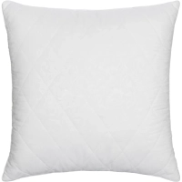 Подушка Luscan 70х70 см стеганная микрофибра/лебяжий пух, с цветным кантом