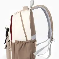 Рюкзак для девочки, для ручной клади, повседневный, с кошельком, 32&times;14&times;46 см, бежевый