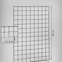 Сетка торговая 45&times;65 см, ячейка 5&times;5 см, окантовка 5 мм, пруток 3 мм чёрная