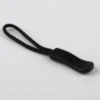 Язычок - пуллер для молнии, 2.5 см, 6&times;0.8 см, 10 шт., чёрный