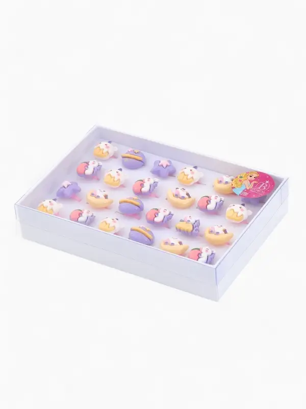 Кольцо «Выбражулька» единороги с космосе, форма МИКС, цветное, безразмерное Кольцо «Выбражулька» единороги с космосе, форма МИКС, цветное, безразмерное