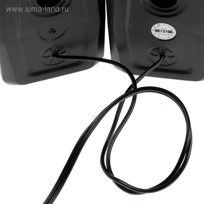 Компьютерные колонки 2.0 Qumo Mask AS004, 2х5 Вт, USB, RGB подсветка, чёрные Компьютерные колонки 2.0 Qumo Mask AS004, 2х5 Вт, USB, RGB подсветка, чёрные