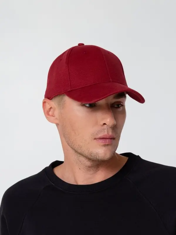 Бейсболка Hillside, бордовая Бейсболка Hillside, бордовая