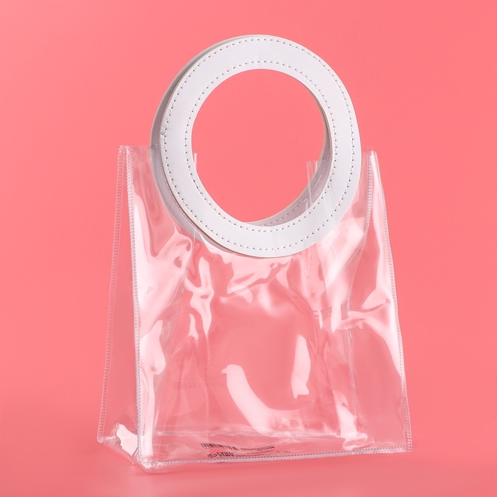 Пакет подарочный из ПВХ, белый, 20 х 18 х 10 см Пакет подарочный из ПВХ, белый, 20 х 18 х 10 см