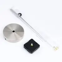 Часовой механизм со стрелками &laquo;Соломон-17&raquo;, плавный ход, шток 10 мм, стрелки 165/245 мм, серебристые