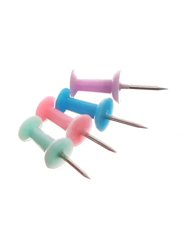 Кнопки силовые пастель 50 штук в пластиковой тубе Кнопки силовые пастель 50 штук в пластиковой тубе