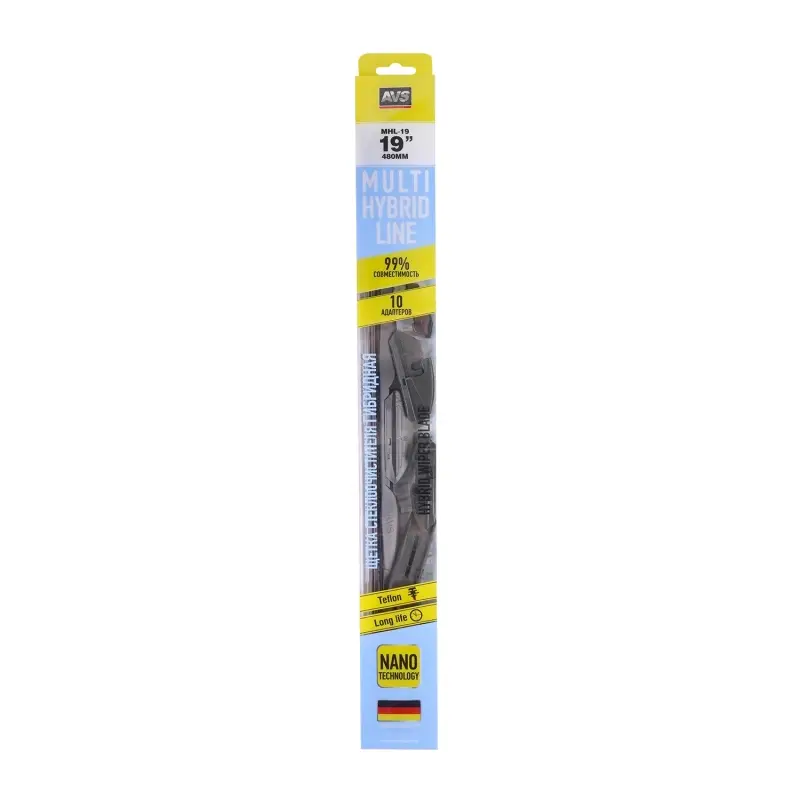 Щетка стеклоочистителя AVS Multi Hybrid Line (10 в 1) MHL-19 (48 см)