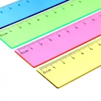 Линейка прозрачная, 30 см, тонированная, МИКС