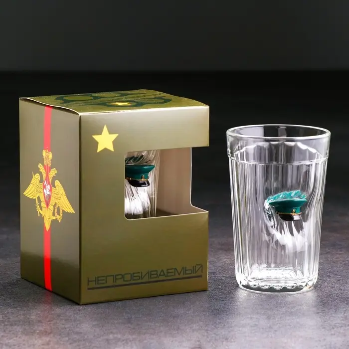Стакан гранёный непробиваемый &laquo;Военный&raquo;, 250 мл