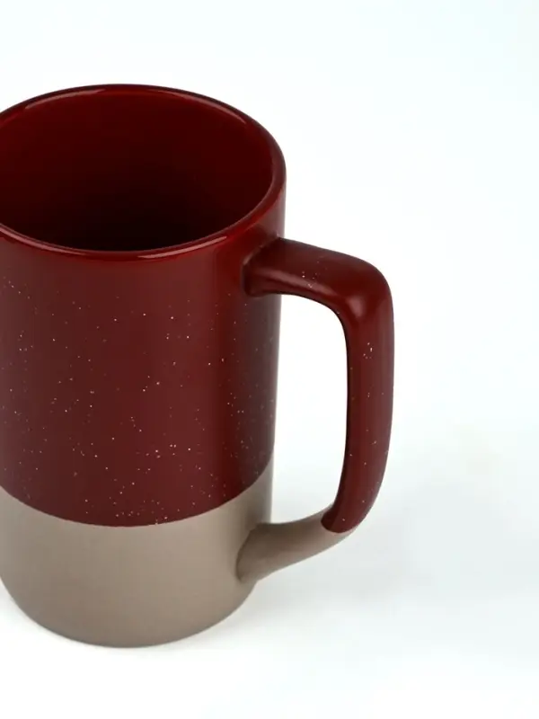 Кружка чайная керамическая &laquo;Листья&raquo;, 500 мл, ручная работа