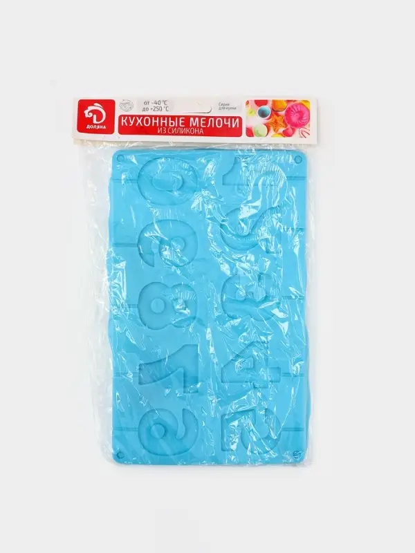 Форма для леденцов Доляна &laquo;Арифметика&raquo;, силикон, 29&times;17 см, 10 ячеек (5&times;4 см), с палочками, МИКС