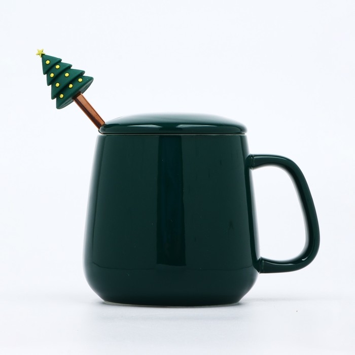 Кружка керамическая с ложкой «Все сбудется», 350 мл Кружка керамическая с ложкой «Все сбудется», 350 мл