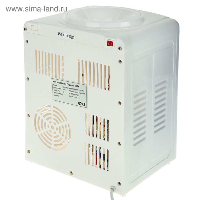 Кулер для воды LESOTO 34 TK, только нагрев, 550 Вт, белый Кулер для воды LESOTO 34 TK, только нагрев, 550 Вт, белый