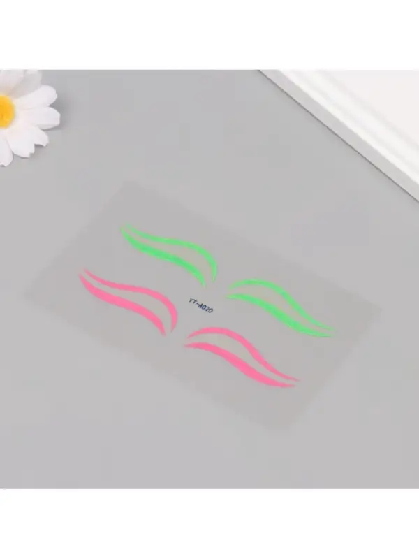 Наклейка на лицо &laquo;Стрелки для глаз. Двойка&raquo;, 13&times;13.5 см