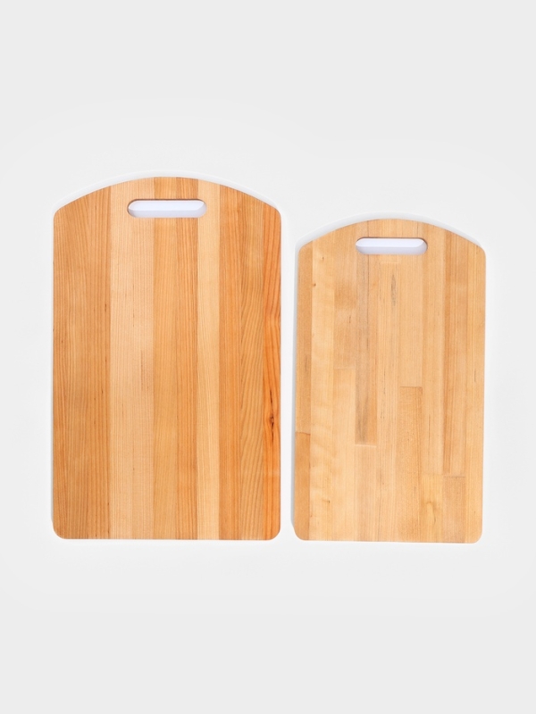 Набор досок разделочных 2 шт 30x18x0,8 см и 35x22x0,8 см, береза, пропитана мин маслом