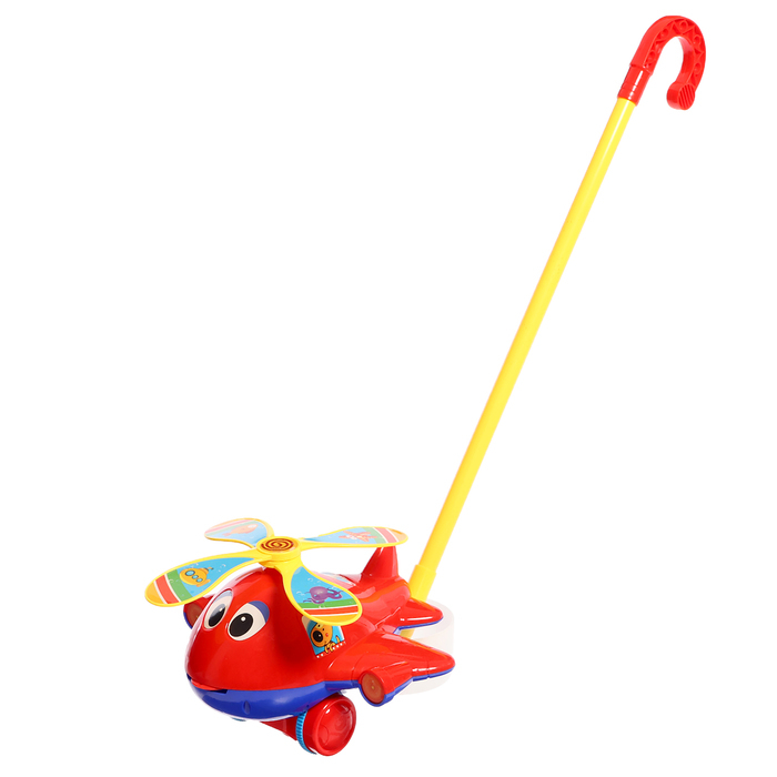 Каталка на палочке «Вертолётик», цвета МИКС Каталка на палочке «Вертолётик», цвета МИКС