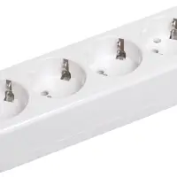 Колодка K04 4 места 2P+PE 16A CLASSIC