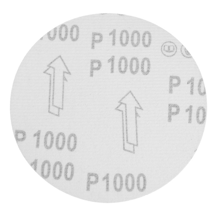 Круг абразивный шлифовальный под  Круг абразивный шлифовальный под "липучку" ТУНДРА, 150 мм, Р1000, 5 шт.
