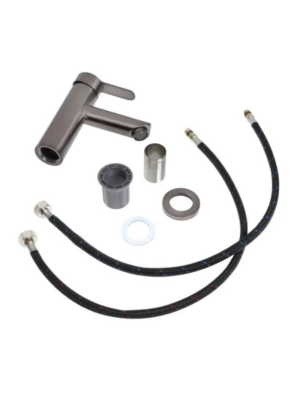 Смеситель для раковины ZEIN Z3759, однорычажный, высота излива 9 см, графит