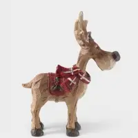 Фигурка новогодняя &laquo;Лосик в красном шарфике&raquo;, полистоун, 14.5&times;8.5&times;18 см