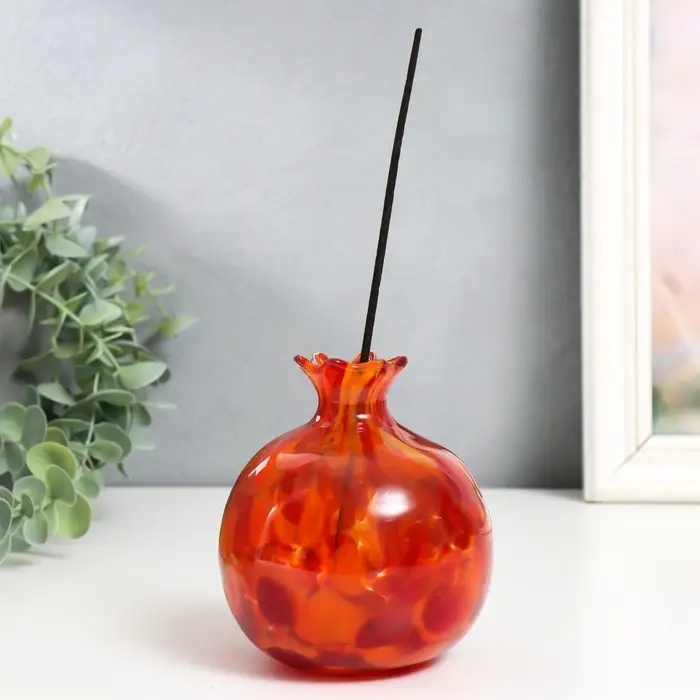 Ваза «Гранат», h=10 см, стекло, красная Ваза «Гранат», h=10 см, стекло, красная