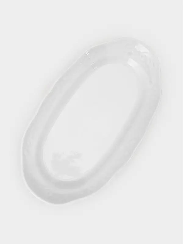 Блюдо сервировочное Добрушский завод &laquo;Бельё&raquo;, 27.5&times;16&times;3 см, фарфор, белое