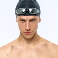Очки для плавания зеркальные Underwater, черные