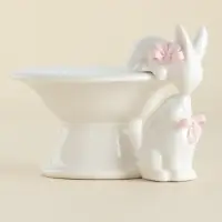 Конфетница SL Home &laquo;Лесные кролики&raquo;, 160 мл, 18&times;15&times;13 см, фарфор, белая
