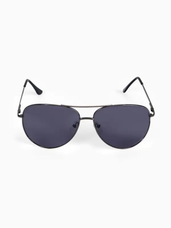 Очки солнцезащитные &laquo;OneSun. Авиаторы&raquo;, UV 400, линза 5.5&times;6.5 см дужка 12 см, ширина 14 см, чёрные