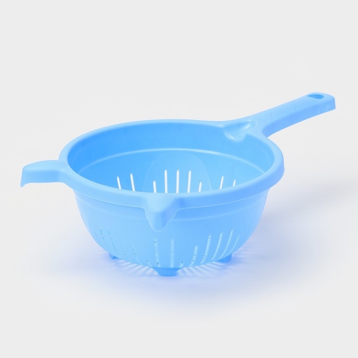 Дуршлаг кухонный, 1,6 л, d=19 см, цвет МИКС Дуршлаг кухонный, 1,6 л, d=19 см, цвет МИКС