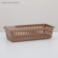 Корзина для хранения Полимербыт, пластик, 20×10×4.8 см, МИКС