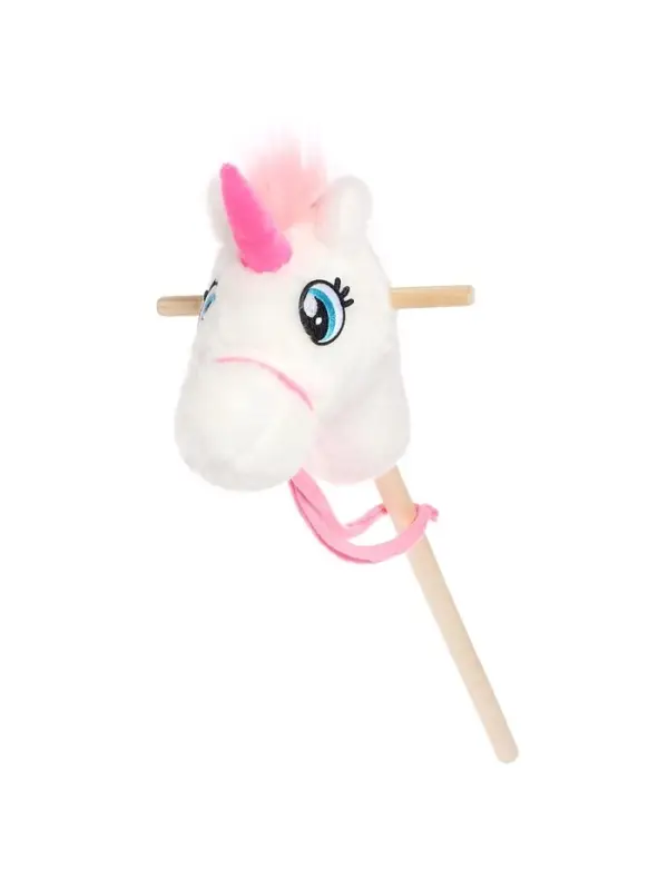 Мягкая игрушка ZABIAKA &laquo;Единорог-скакун&raquo;, на палке, МИКС