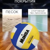 Волейбольный мяч MINSA, машинная сшивка, 18 панелей, р. 5, PVC