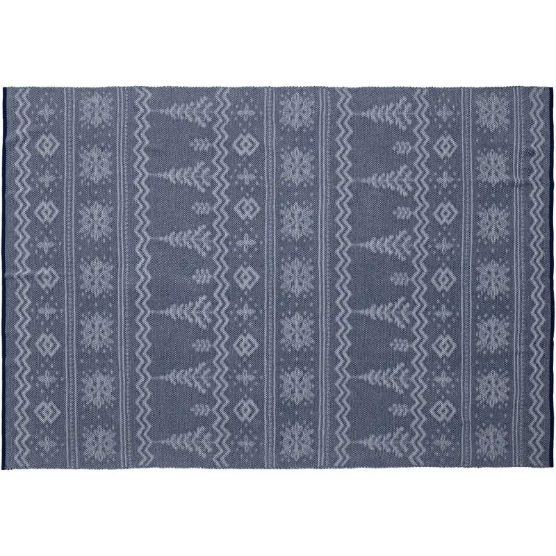 Плед Elnik, синий с молочно-белым