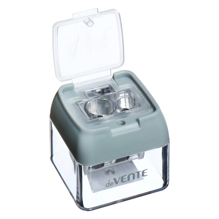 Точилка 2 отверстия с контейнером deVENTE Keyboard Keys, МИКС Точилка 2 отверстия с контейнером deVENTE Keyboard Keys, МИКС