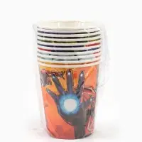 Стакан бумажный одноразовый &laquo;С Днем Рождения!&raquo;, 250 мл, 10 штук, Мстители