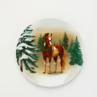 Посуда новогодняя «Новый Год», набор 4 предмета: тарелка Посуда новогодняя «Новый Год», набор 4 предмета: тарелка