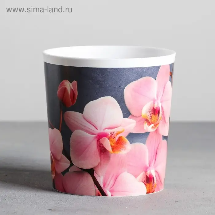 Кашпо для цветов «Орхидея», 1,6 л, 14 х 14 см Кашпо для цветов «Орхидея», 1,6 л, 14 х 14 см