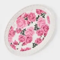 Поднос овальный Доляна &laquo;Пастораль&raquo;, 39&times;29&times;3.5 см, цвет МИКС